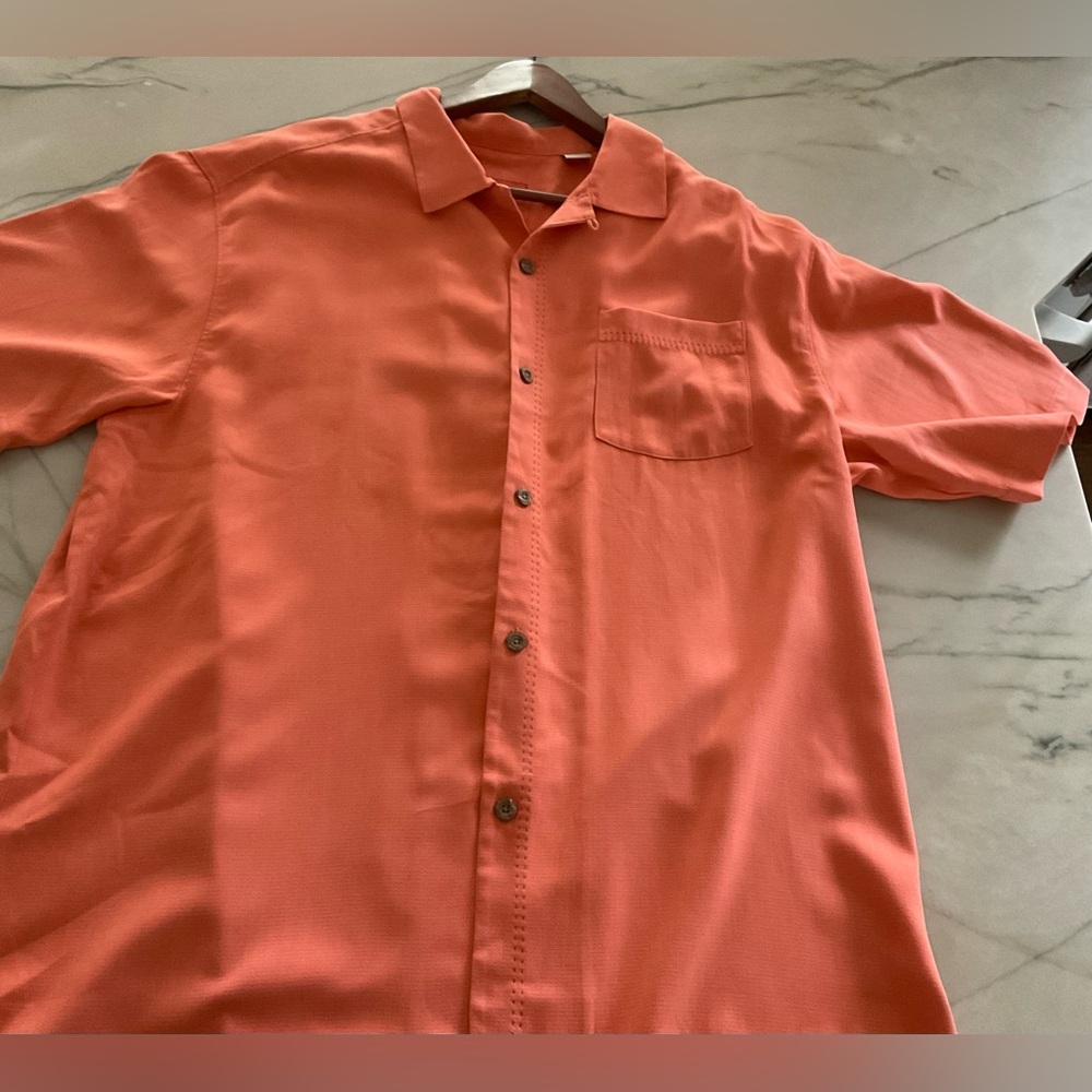 Tommy Bahama Island Zone Camp Shirt Sz L - Picture 4 of 10